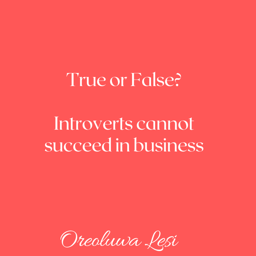 Postcard asks if introverts can succeed in business 